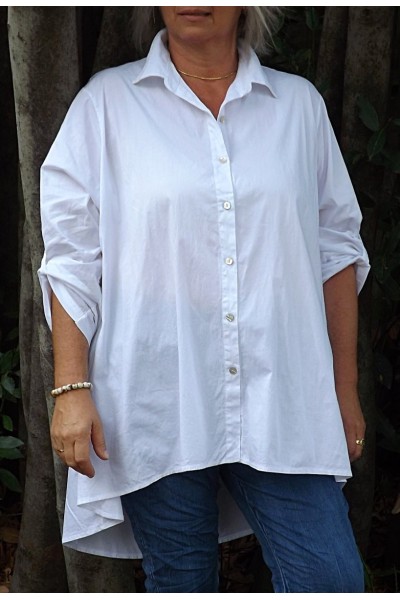 Chemise oversize Camille blanche