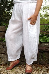 Pantalon lin Marco blanc