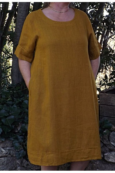 Robe lin Léa miel