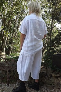 Chemise lin Séverine blanche et pantalon lin Omer