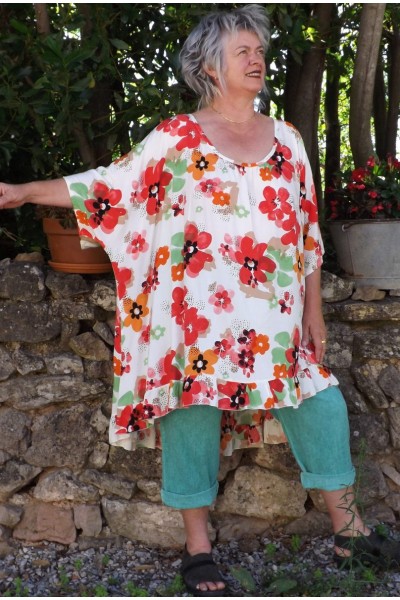 Tunique ou robe grande taille en Viscose