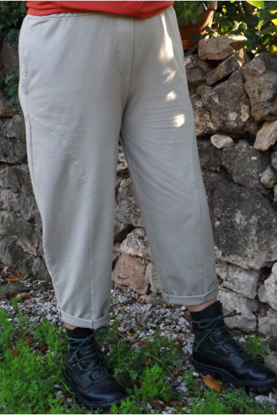 Pantalon coton César 1 taupe