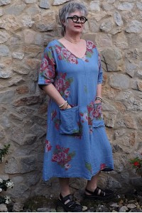 Robe lin Lucette jean